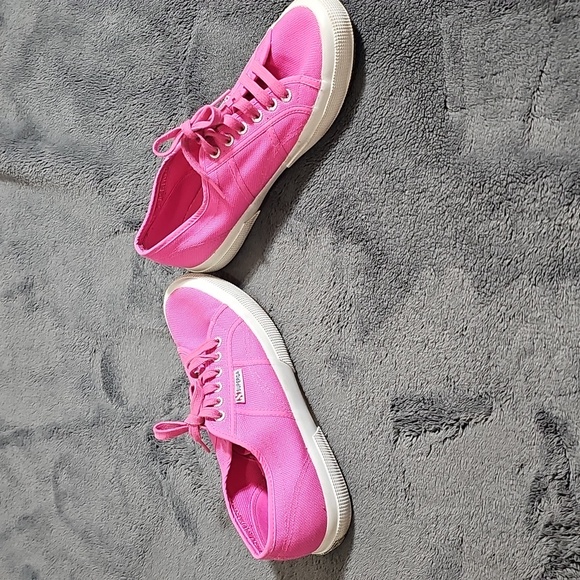 Superga Women's 2750 Cotu Classic Sneakers Pink Fuchsia Tennis Shoes Size 9.5 - Picture 4 of 7